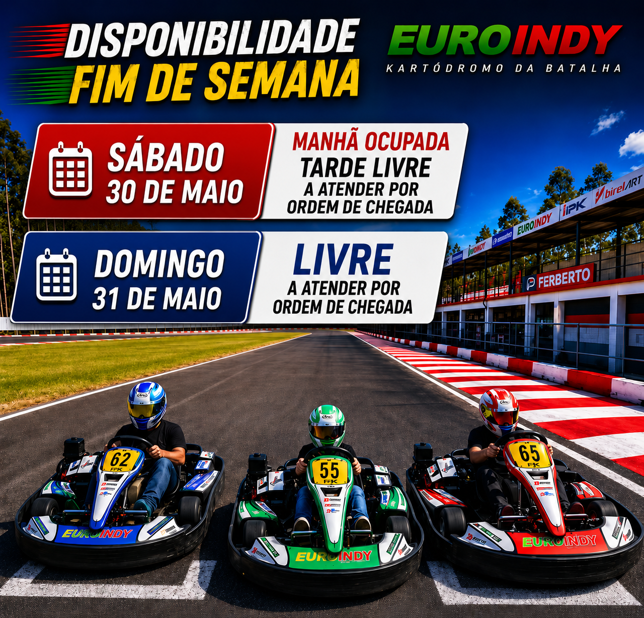 DISPONIBILIDADE FIM DE SEMANA