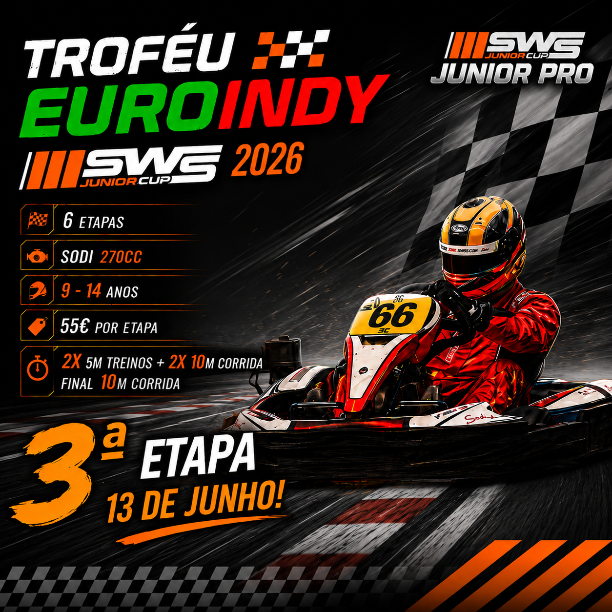 3ª Etapa do Troféu Euroindy JUNIOR CUP SWS 2026