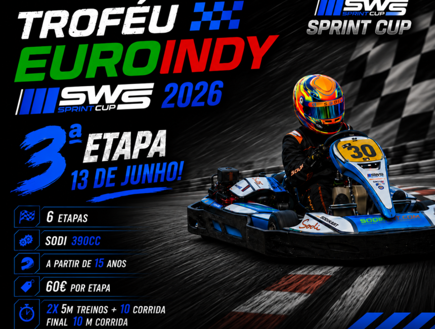 3ª Etapa do Troféu Euroindy SPRINT CUP SWS 2026