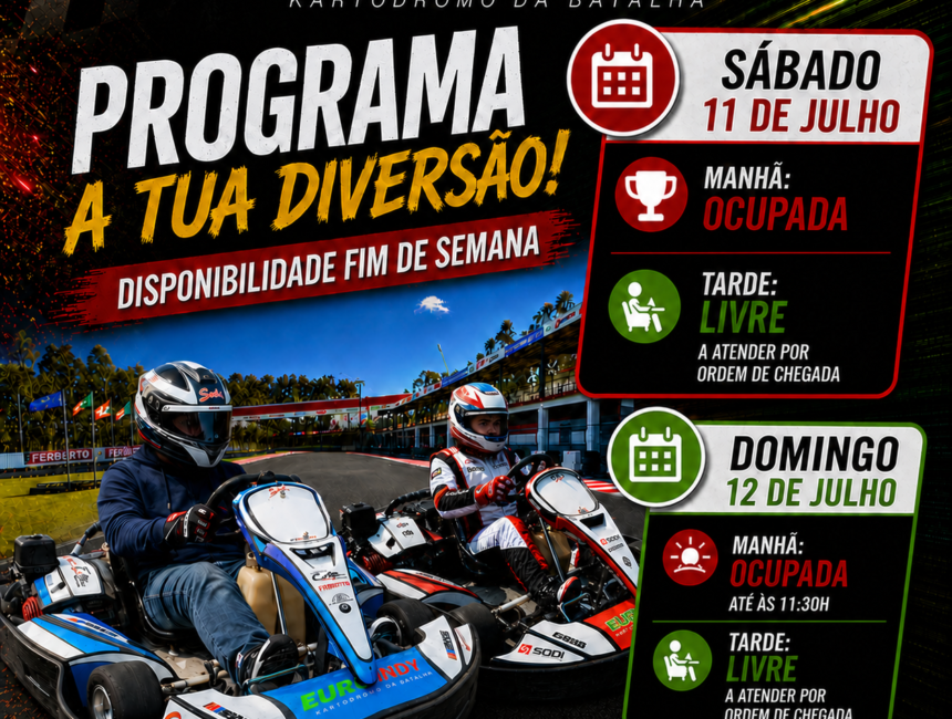 🏁 PROGRAMA A TUA DIVERSÃO NO EUROINDY! 🏁